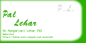 pal lehar business card